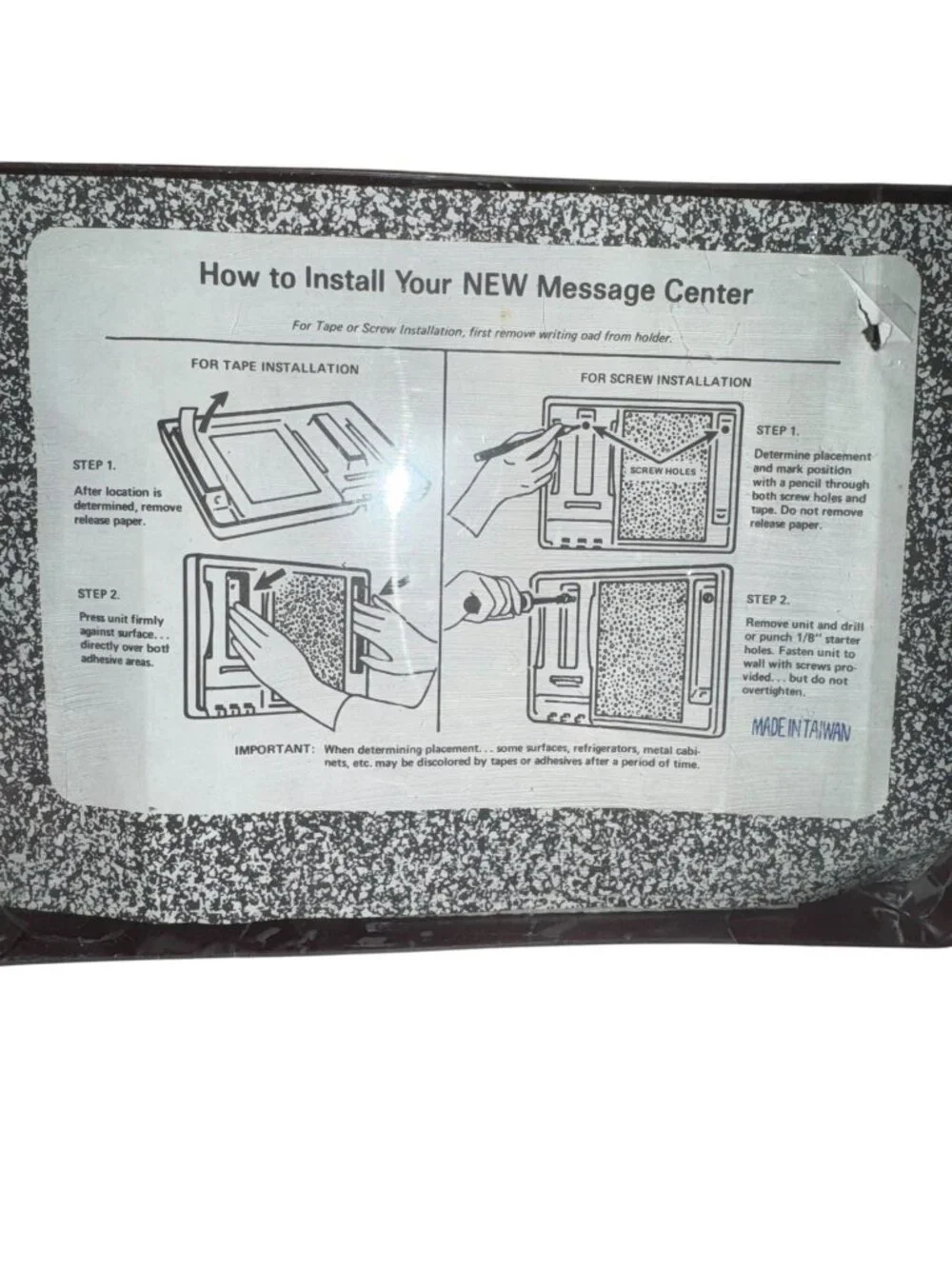 Message Center Organizer With Corkboard & Key Hooks Wall Mountable